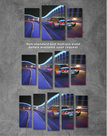 Speedy Chevrolet Corvette Canvas Wall Art - image 2