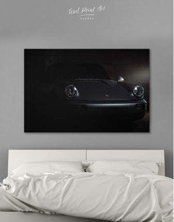 Silver Porsche 964 Canvas Wall Art
