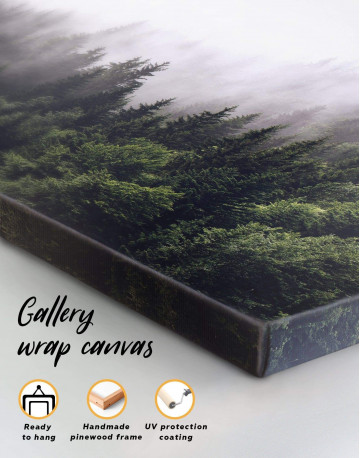 3 Panels Misty Forest Canvas Wall Art - image 1