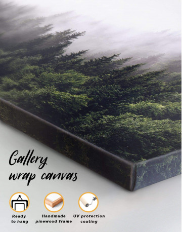 4 Panels Misty Forest Canvas Wall Art - image 1