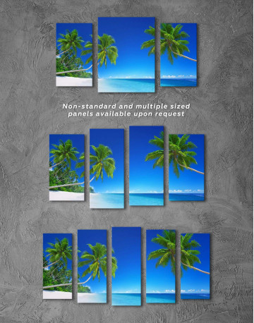 5 Panels Tropical Seascape Canvas Wall Art - image 2