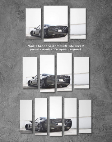 Black Chevrolet Corvette Z06 Canvas Wall Art - image 4