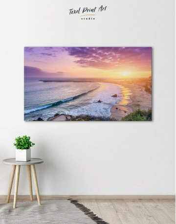 Sea Sunset Canvas Wall Art