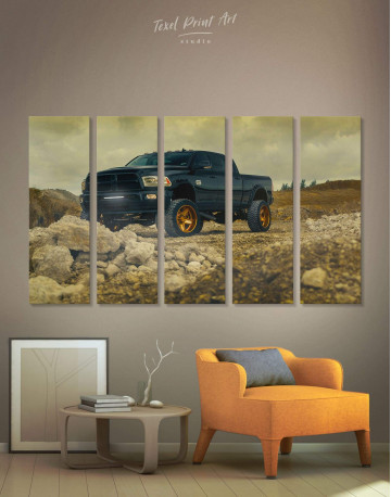 5 Panels Dodge Ram  Wall Art Canvas Print Canvas Wall Art