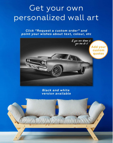 3 Panels Plymouth Hemi Roadrunner Pro Touring Canvas Wall Art - image 4