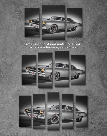 3 Panels Plymouth Hemi Roadrunner Pro Touring Canvas Wall Art - image 3