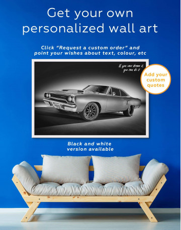 Framed Plymouth Hemi Roadrunner Pro Touring Canvas Wall Art - image 5