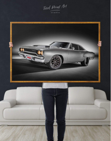 Framed Plymouth Hemi Roadrunner Pro Touring Canvas Wall Art - image 2