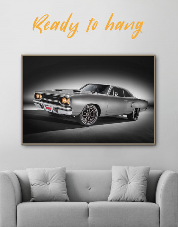 Framed Plymouth Hemi Roadrunner Pro Touring Canvas Wall Art