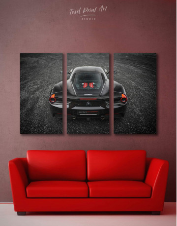 3 Panels Ferrari 488 GTB Canvas Wall Art