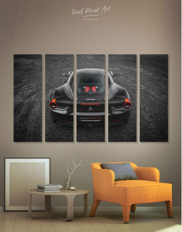 5 Pieces Ferrari 488 GTB Canvas Wall Art