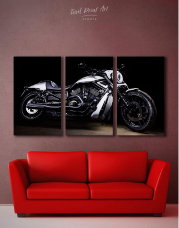 3 Pieces Harley Davidson V-Rod Muscle Canvas Wall Art
