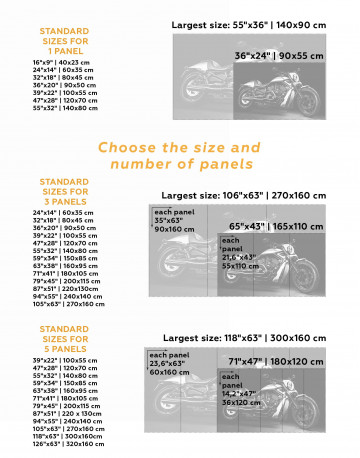 4 Panels Harley Davidson V-Rod Muscle Canvas Wall Art - image 2