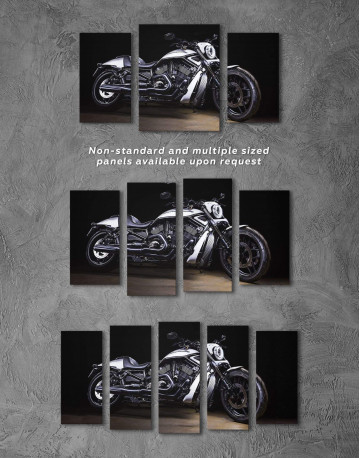 4 Panels Harley Davidson V-Rod Muscle Canvas Wall Art - image 3