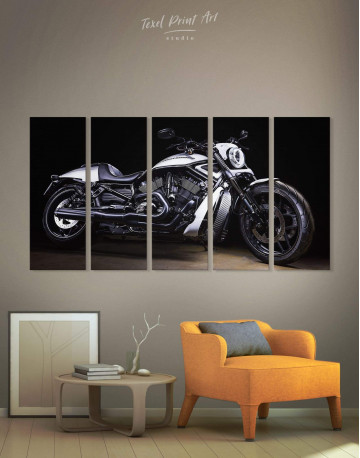 5 Pieces Harley Davidson V-Rod Muscle Canvas Wall Art