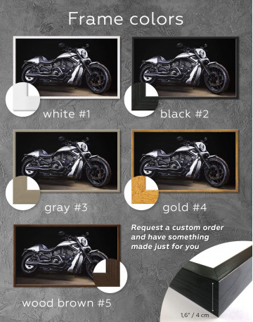 Framed Harley Davidson V-Rod Muscle Canvas Wall Art - image 3