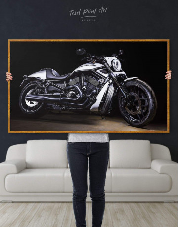Framed Harley Davidson V-Rod Muscle Canvas Wall Art - image 2