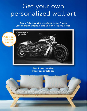 Framed Harley Davidson V-Rod Muscle Canvas Wall Art - image 5