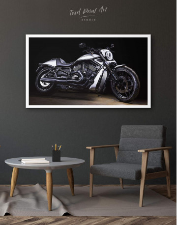 Framed Harley Davidson V-Rod Muscle Canvas Wall Art - image 1