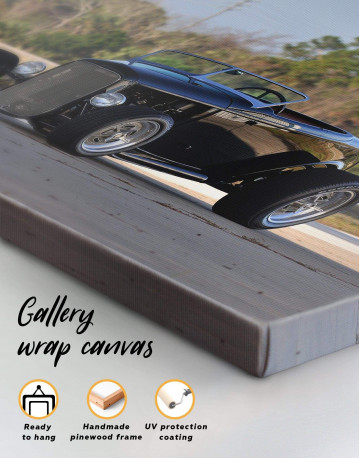 5 Panels Black Vintage Automobile Canvas Wall Art - image 1