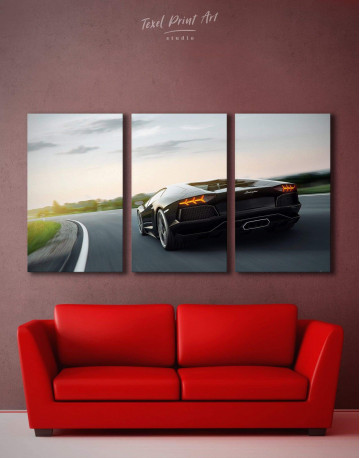 3 Panels Lamborghini Aventador Canvas Wall Art