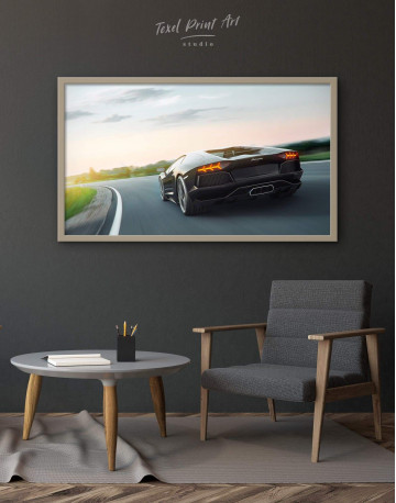Framed Lamborghini Aventador Canvas Wall Art - image 1