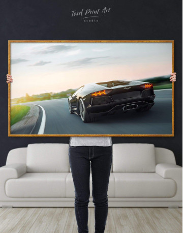 Framed Lamborghini Aventador Canvas Wall Art - image 2