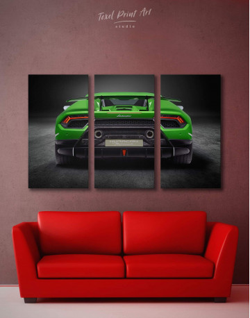 3 Panels Lamborghini Huracan Performante Canvas Wall Art