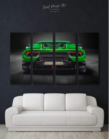 4 Panels Lamborghini Huracan Performante Canvas Wall Art