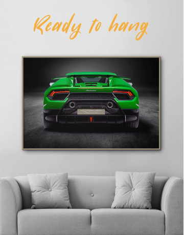 Framed Lamborghini Huracan Performante Canvas Wall Art