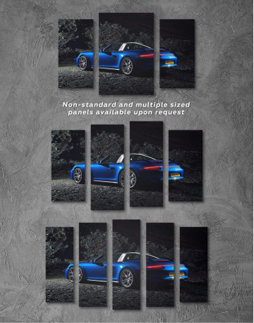 5 Panels Porsche Targa 4 Canvas Wall Art - image 3