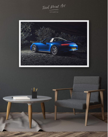Framed Porsche Targa 4 Canvas Wall Art - image 1