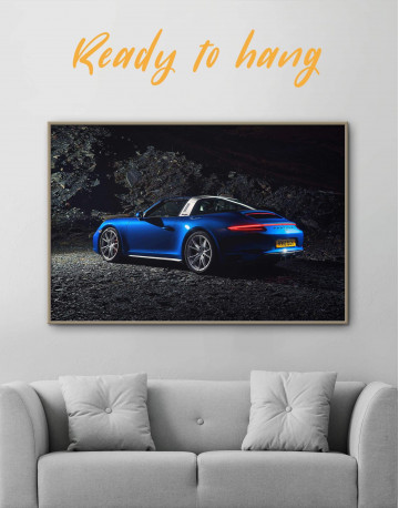 Framed Porsche Targa 4 Canvas Wall Art