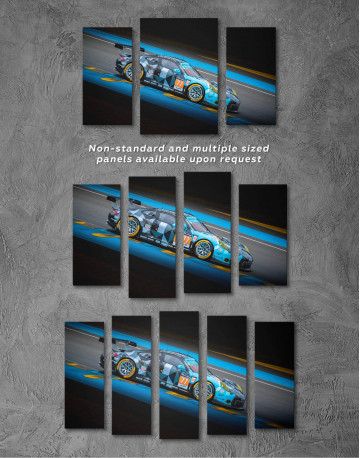 5 Panels Touring Car Racing Canvas Wall Art - image 3