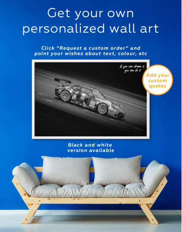 Framed Touring Car Racing Canvas Wall Art - image 5