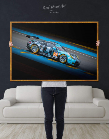 Framed Touring Car Racing Canvas Wall Art - image 2
