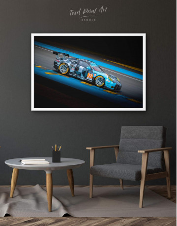 Framed Touring Car Racing Canvas Wall Art - image 1
