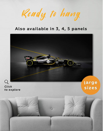 Formula 1 Renault Bolid Canvas Wall Art