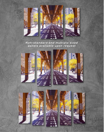 3 Panels Chicago View Canvas Wall Art - image 3