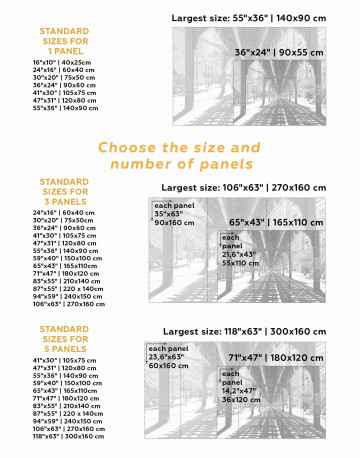 5 Panels Chicago View Canvas Wall Art - image 2