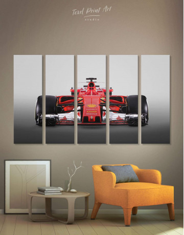 5 Panels Ferrari SF70H Car Canvas Wall Art