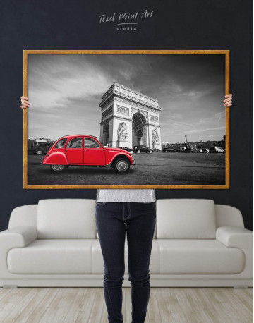 Framed Arc De Triomphe Canvas Wall Art - image 2
