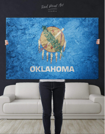 Oklahoma Flag Canvas Wall Art - image 2