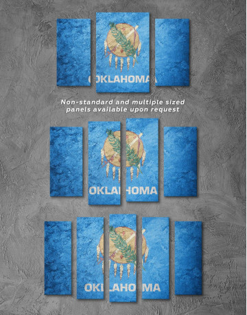 Oklahoma Flag Canvas Wall Art - image 4