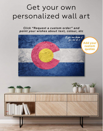 Colorado Flag Canvas Wall Art - image 1