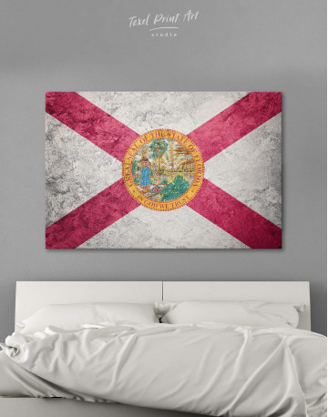 Florida Flag Canvas Wall Art
