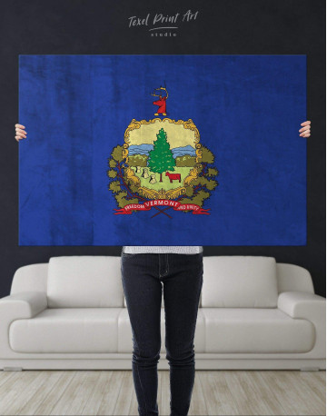 Vermont Flag Canvas Wall Art - image 4