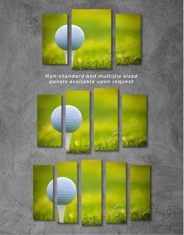 3 Panels Golf Ball Canvas Wall Art - image 2