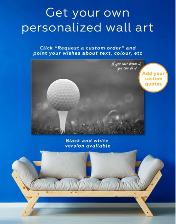 3 Panels Golf Ball Canvas Wall Art - image 1