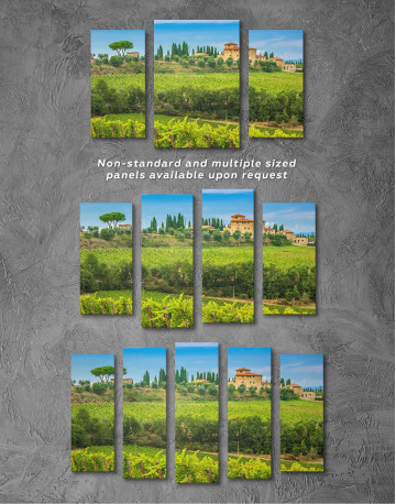 3 Pieces Tuscany Rural Italy Canvas Wall Art - image 3